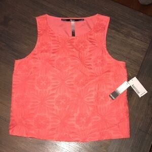 Kensie Coral Tank Size M